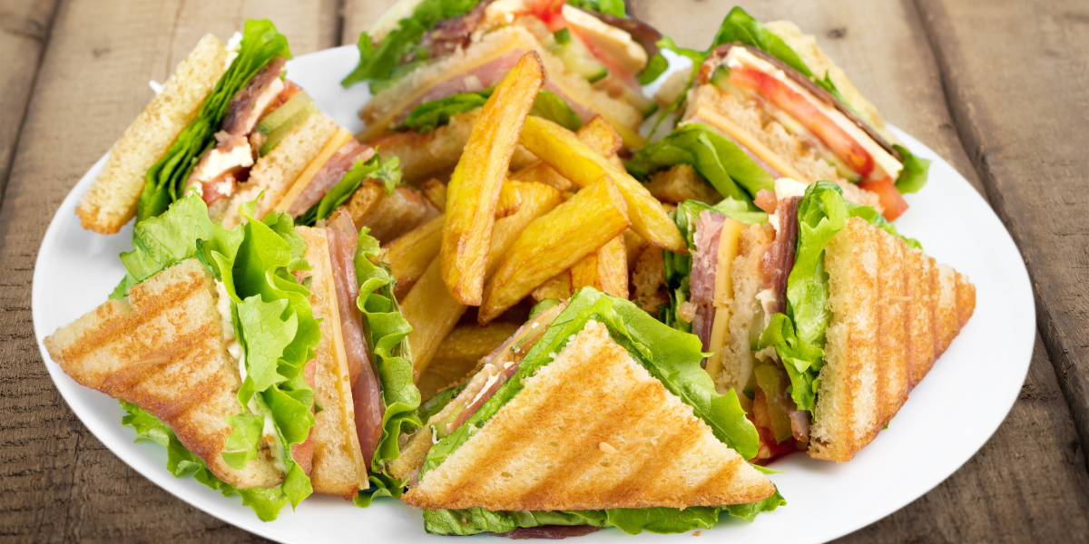 Selbstgemachtes Club Sandwich