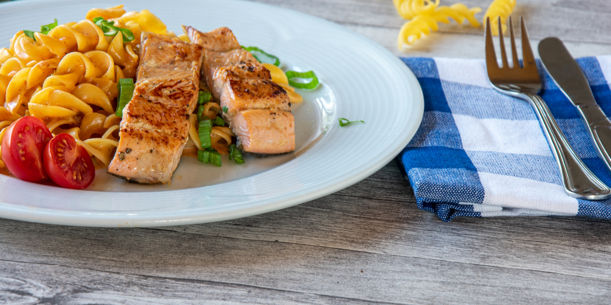 Pasta mit Lachs und Brokkoli