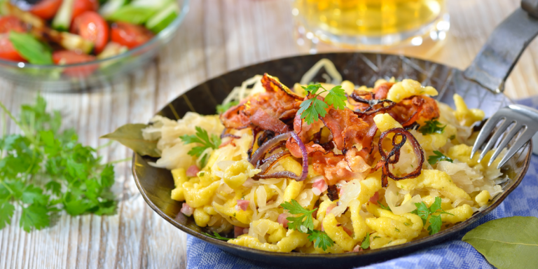 käsespätzle mit zwiebeln