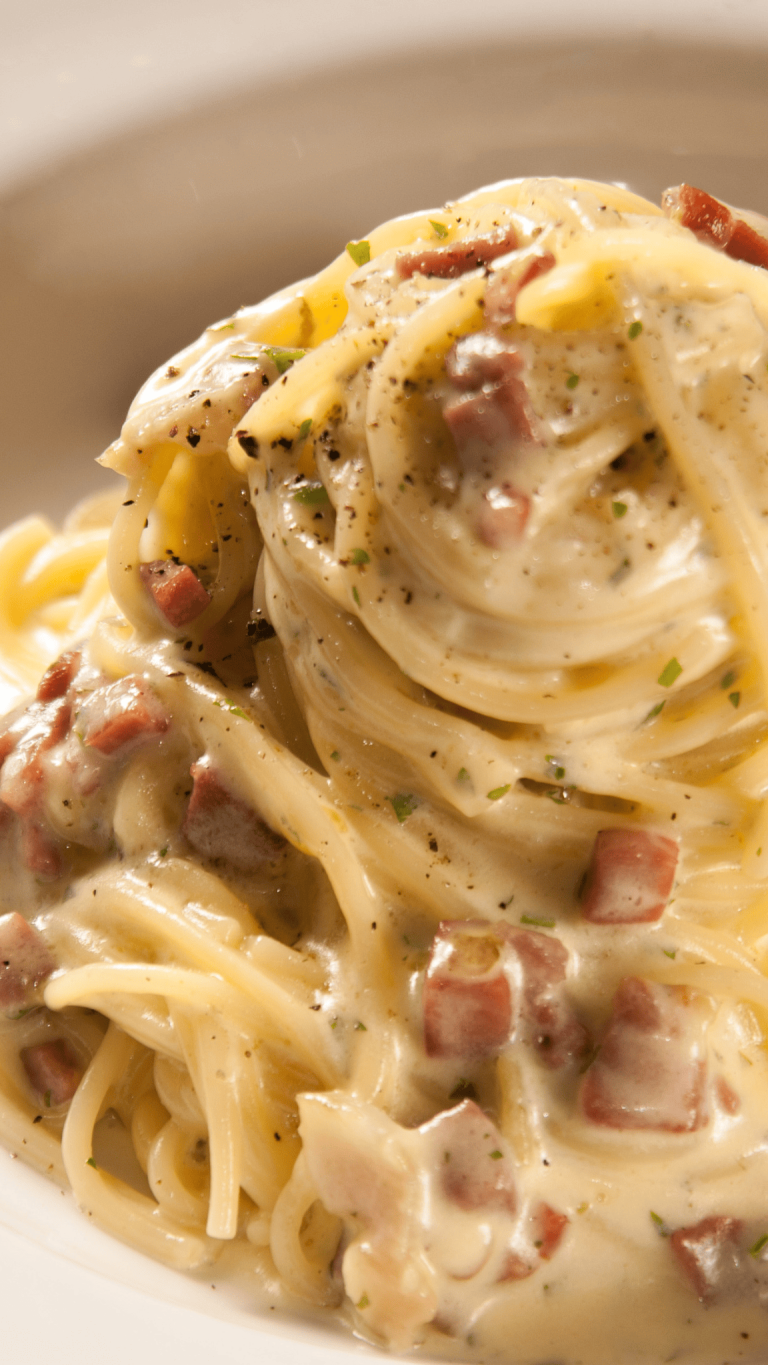 Spaghetti Carbonara Italienischer Art