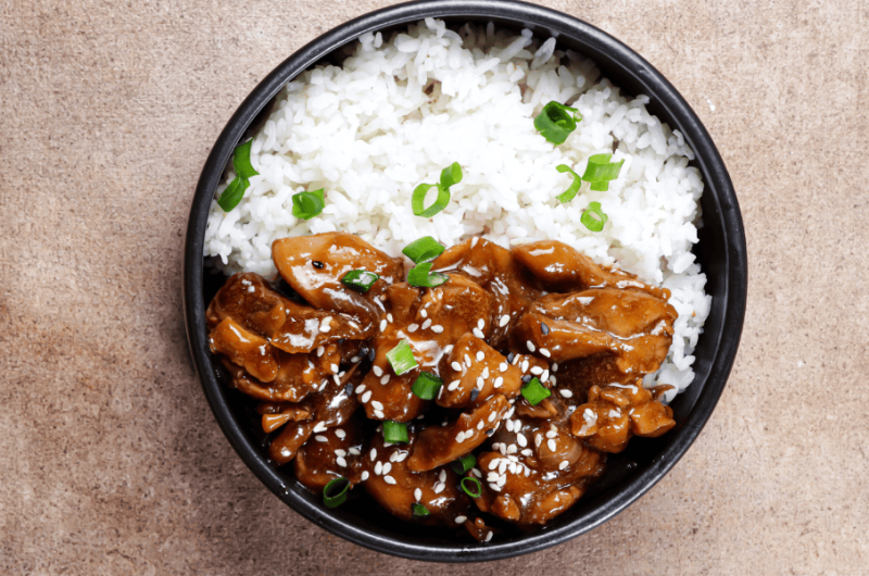 Chicken Teriyaki mit Reis
