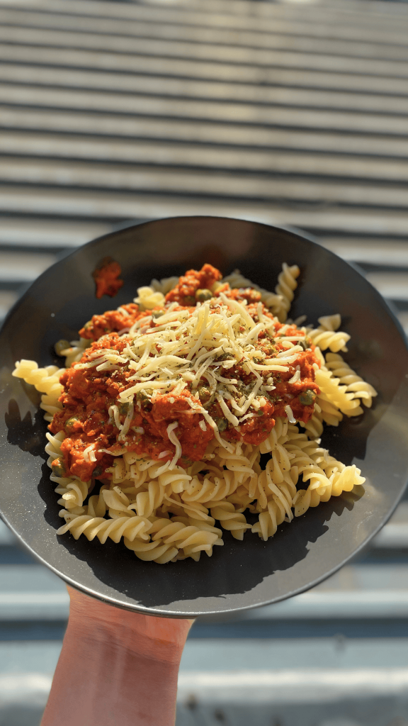 Einfaches Rezept für eine vegetarische Bolognese.