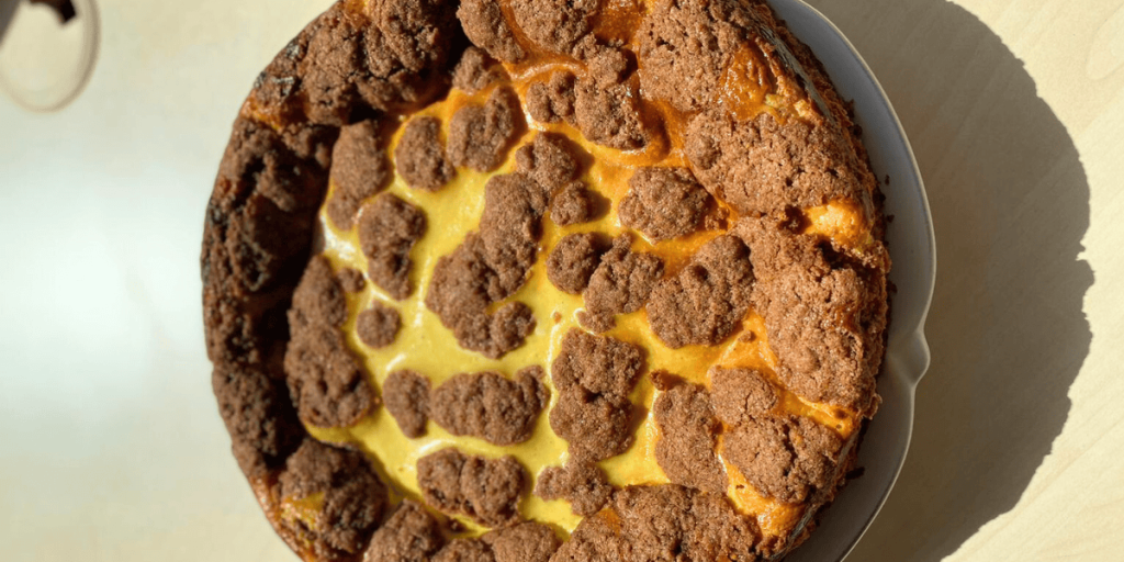 Das Bild zeigt einen leckeren Russischen Zupfkuchen.