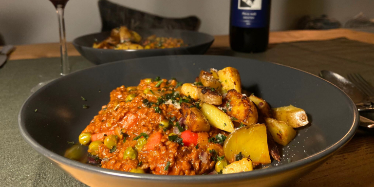 Einfacher Bauerntopf mit Hackfleisch